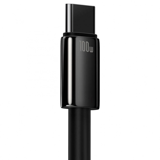 Kabel Baseus Tungsten Gold USB na USB-C, 100 W, 2 m czarny