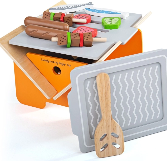 Drewniany grill stołowy od Bigjigs Toys
