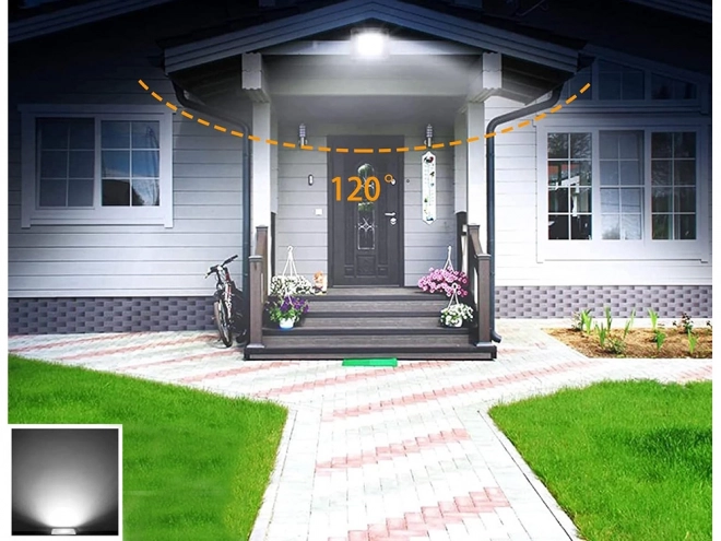 Zewnętrzny reflektor halogenowy LED 10W 6000K wodoodporny