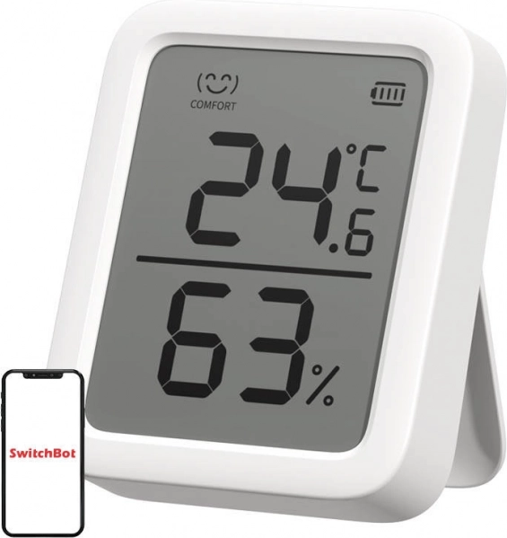 Inteligentny termometr i higrometr SWITCHBOT Meter Plus z 3" wyświetlaczem