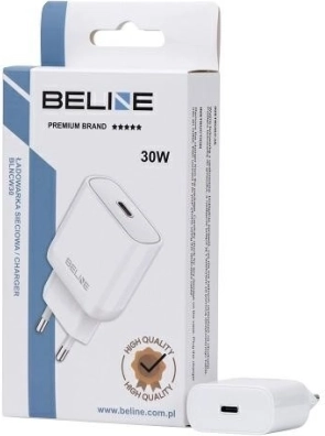 ładowarka sieciowa 30 W GaN USB‑C PD 3.0 biała