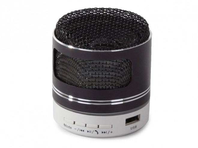 Mini bezprzewodowy głośnik Bluetooth z radiem FM, przenośnym odtwarzaczem MP3, USB i kartą microSD – Czarny