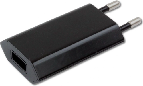 Czarna ładowarka USB 5V 1A