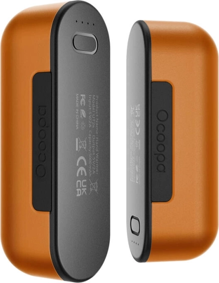 Ocoopa UT2s ogrzewacz do rąk z powerbanką, USB-C, pomarańczowy
