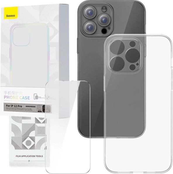 Przezroczyste etui i szkło hartowane BASEUS CORNING do iPhone 12 Pro