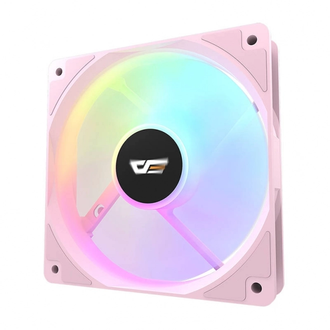 Różowy wentylator komputerowy Darkflash CL12 LED