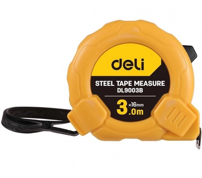 Metr 3m/16mm Deli Tools EDL9003B (żółte)