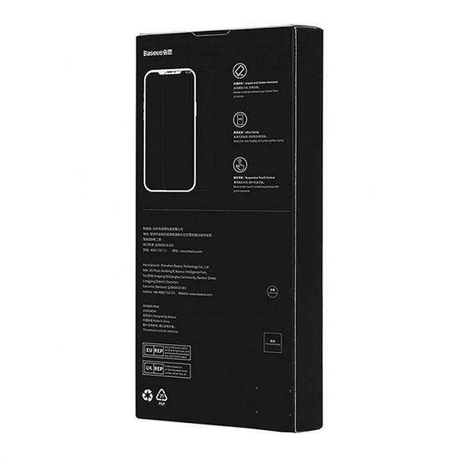 Baseus Crystal ochrona prywatności szkło hartowane dla iPhone X/XS