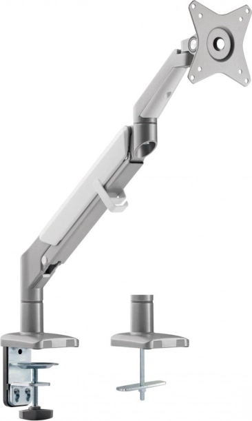 Ergonomiczny uchwyt do monitora z siłownikiem gazowym Szary