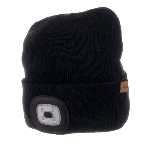 Zimowa czapka z latarką - czarna Trizand 22663