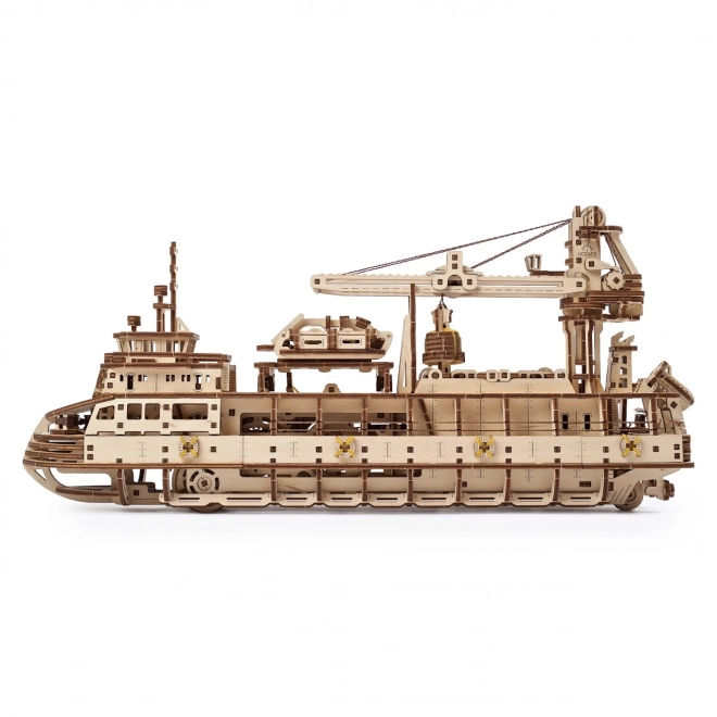 Ugears 3D puzzle - Badawczy statek parowy 575 elementów