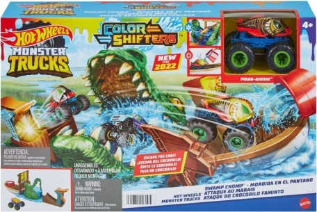 HOT WHEELS MONSTER TRUCKS Color Shifters – krokodyle szczęki zestaw do zabawy