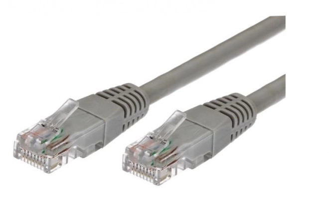 Kabel patchcord kategorii 6 RJ45 UTP 1 m szary - opakowanie 10 sztuk