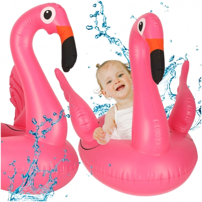 Nadmuchiwana dziecięca obręcz pontonowa flamingo