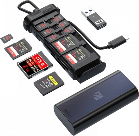 Profesjonalny czytnik kart FREEWELL do CFexpress A/B, SD i microSD
