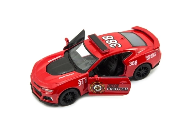 Auto Kinsmart Chevrolet Camaro policja/straż pożarna 12 cm metal/plastik