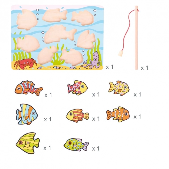 Bigjigs Toys Łowienie rybek na planszy