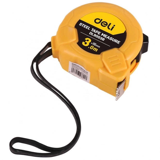 Metr 3m/16mm Deli Tools EDL9003B (żółte)