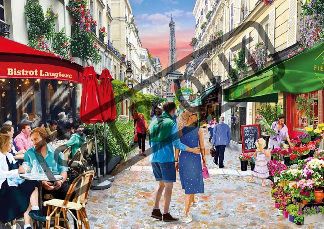 Drewniane puzzle Paryskie Bistro 2w1