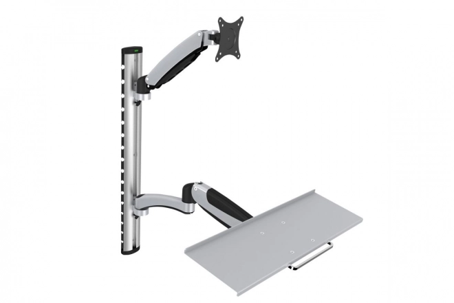 Ramię ścienne do monitora i klawiatury, max. 27", max. 8kg, obrotowe 360°