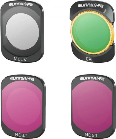 Filtry Sunnylife MCUV, CPL, ND32 i ND64 do DJI Osmo Pocket 3