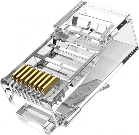 Vention modularne złącza RJ45 Cat.5e UTP, 50 szt., przezroczyste