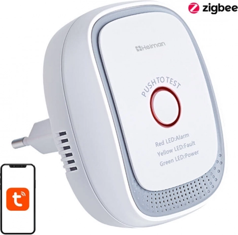 Inteligentny detektor wycieku gazu ziemnego HEIMAN Zigbee