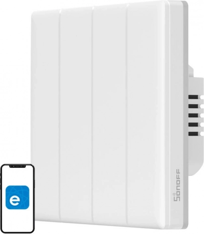 Inteligentny dotykowy włącznik ścienny Wi‑Fi Sonoff TX T5 4C