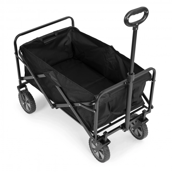 ModernHome Składany wózek transportowy czarny