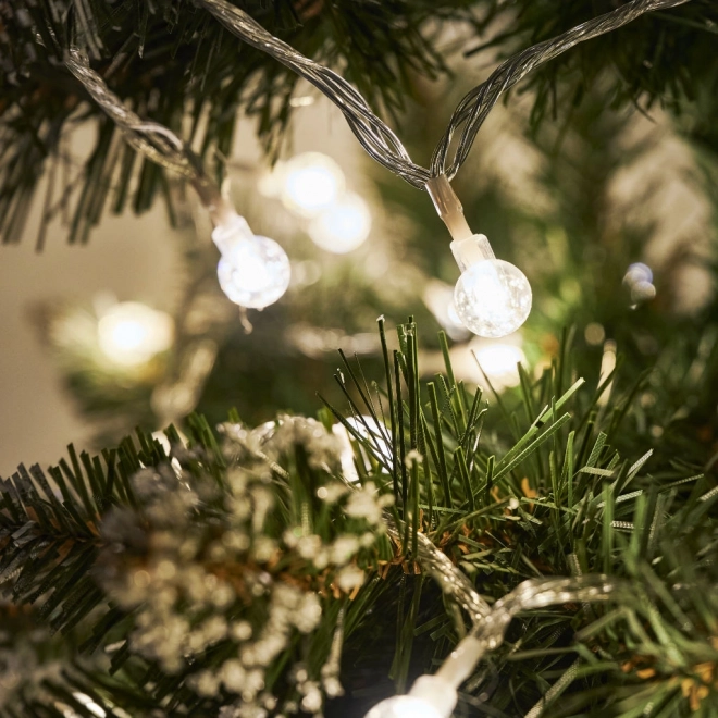 Świąteczne oświetlenie kule 100 LED, ciepła biała, 10m