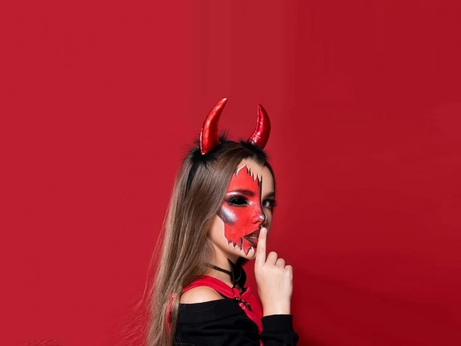 Opaska z rogami diabła na Halloween