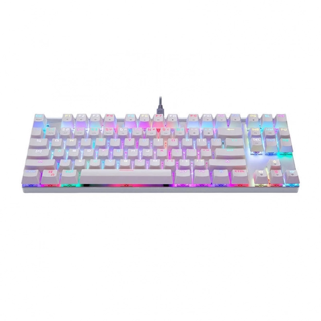 Mechaniczna klawiatura gamingowa Motospeed CK101 RGB (biała)