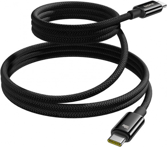 Baseus Tungsten Gold kabel ładujący USB-C do USB-C 100W 1 m czarny