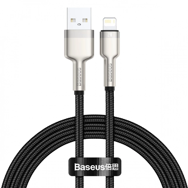 USB kabel do Lightning Baseus Cafule, 2,4A, 1m (czarny)