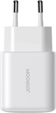 Joyroom podwójna ładowarka USB-A i USB-C 20W biała