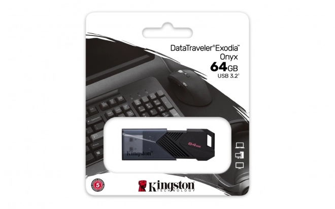 Data Traveler Exodia Onyx 64GB USB3.2 Gen1 dysk flash