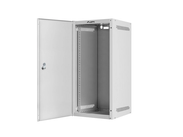 Szara szafka ścienna LANBERG 10U 280x310