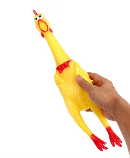 Zabawka piszcząca dla psów - kurczak, 16 cm