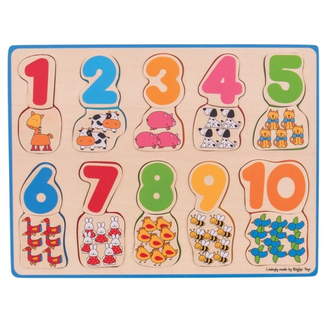 Licząca układanka Bigjigs Toys