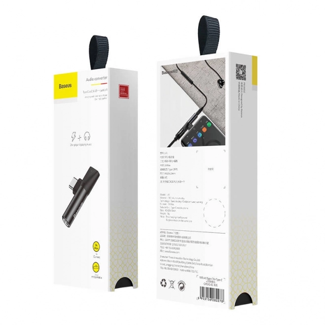 Adapter audio USB-C na mini jack 3,5 mm USB-C (czarny)