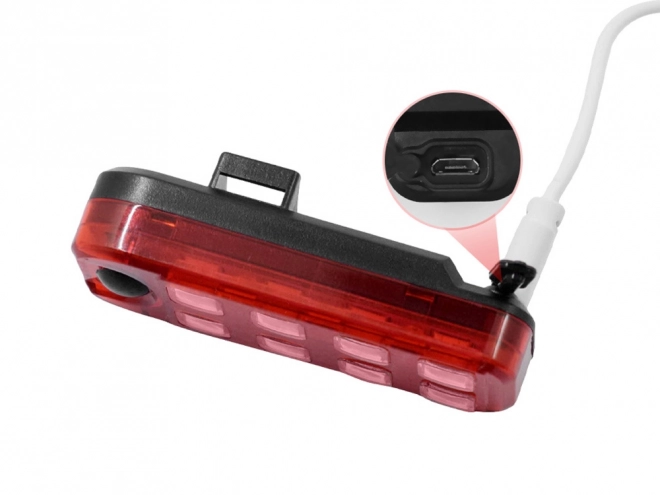 Tylnia lampa LED na rower z ładowaniem USB