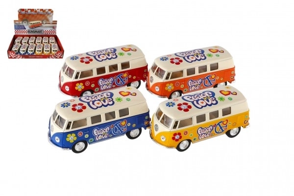 Autobus Kinsmart VW Klasyczny metal/plastik 13cm na napęd wsteczny