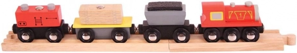 Bigjigs Rail pociąg towarowy z torami