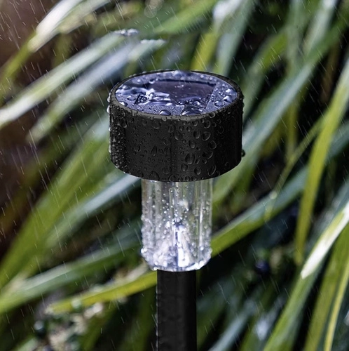 Solarne ogrodowe lampy LED - zestaw 10, wkopywane, wodoodporne, ciepłe białe światło