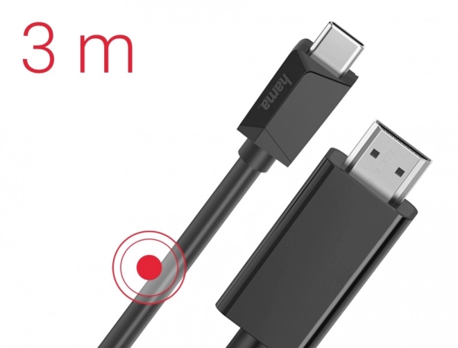 Kabel USB-C HDMI 4K 3m
