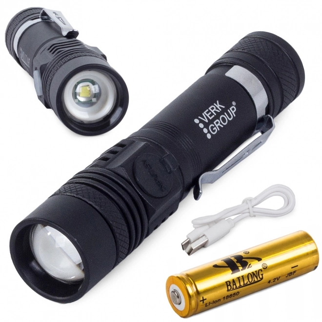 Wojskowa latarka taktyczna z diodami LED Cree XM-L T6