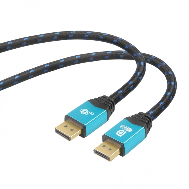 Kabel DisplayPort 8K UHD z niebieskimi złączami 2 m