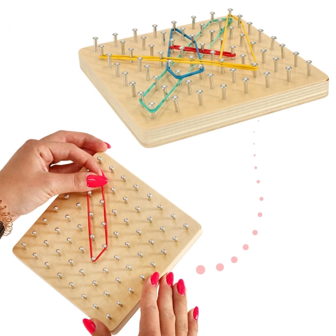 Drewniana deska Geoboard