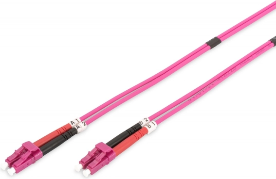Optyczny patchcord LC-LC MM 50/125 OM4 duplex LSOH 3 m