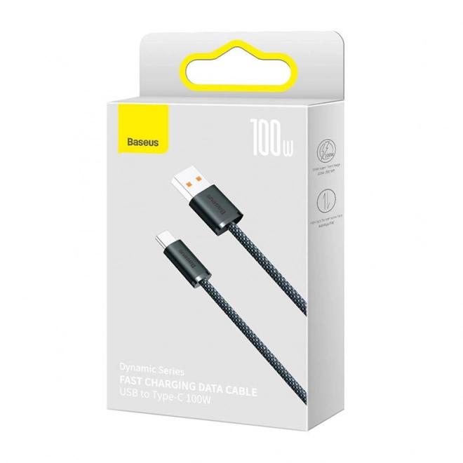 Kabel USB na USB-C Baseus serii Dynamic, 100 W, 1 m (szary)